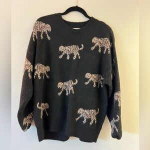 Oversized tiger sweater